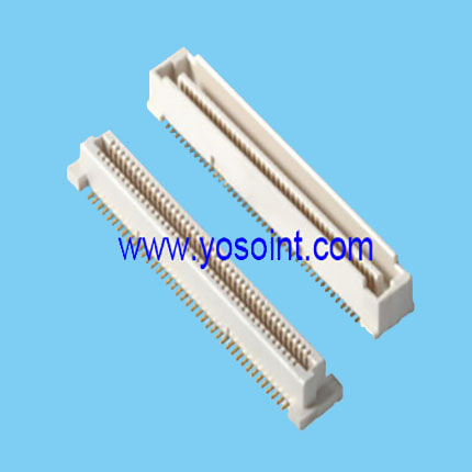 0.8mm BTB connector 20~140P male H4.6 SMT W5.7 with peg