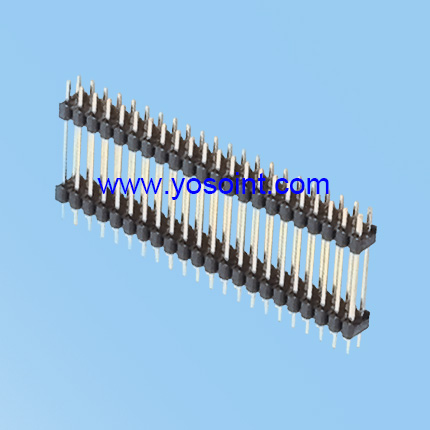 1.0 Pin header H1.0/H1.5 Straight DIP Type - Single Row Dual Plastic