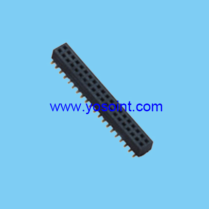 1.0mm pitch female header H2.0 double row SMT