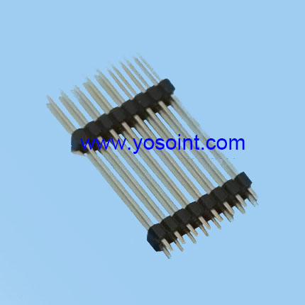 1.27mm Pin Header H2.5 Dual plastic Dual Rows DIP Type