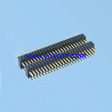 1.27mm Pin Header H2.5 Dual plastic Dual Rows DIP Type