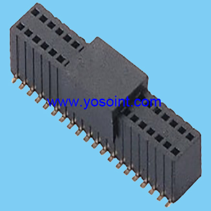 1.27x2.54mm Female Header H5.7 Dual rows SMT Y Type