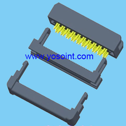 2.0mm FC IDC connector single side contact with strain relief