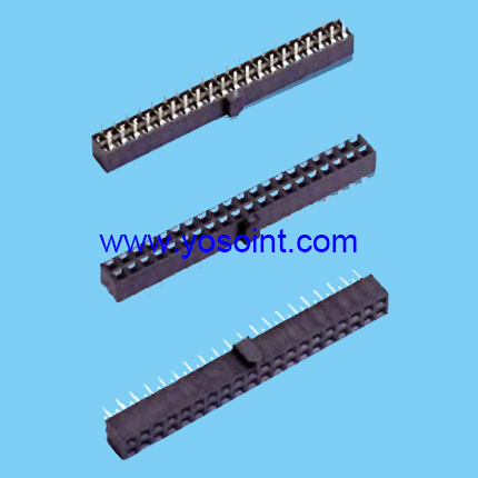 2.0mm Female Header H4.3 Dual rows with Bump Stright DIP U Type