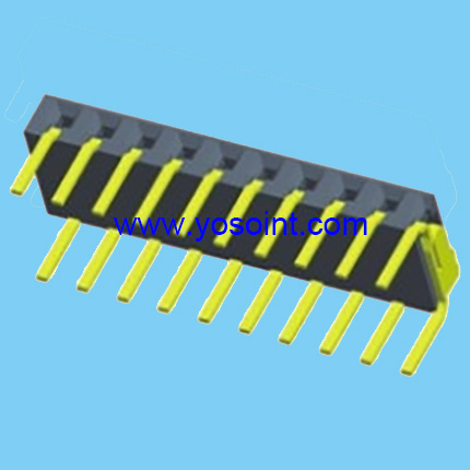 2.0mm Female Header H4.5 right angle Side Entry both side Single row U Type 