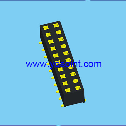 2.0mm Female header H2.0 SMT Bottom entry Dual rows 