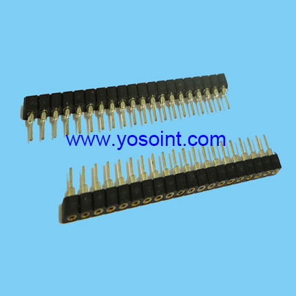 2.0mm Machine Pin Female Header H2.8 L7.4 Single row DIP