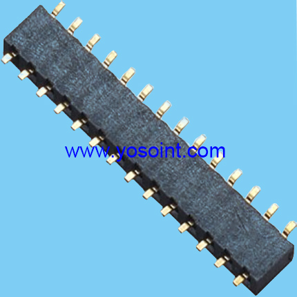 2.0mm female header H2.0 single row side entry SMT type