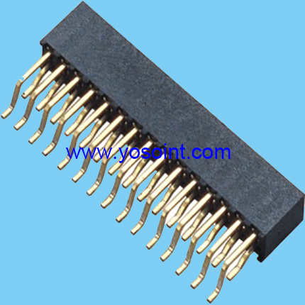 2.0mm female header H6.35mm double row Horizontal SMT