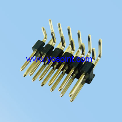 2.0mm pin header H2.0 Dual Row Pin Header Right Angel Type