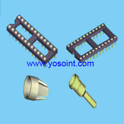 2.54 Machine Pin Socket H1.9 L4.82 Straight solder DIP type IC socket