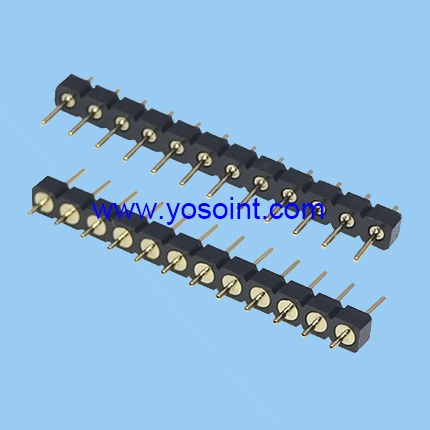 2.54mm Machine Pin header Round pin H1.9 L7.9 Straight solder Dual row