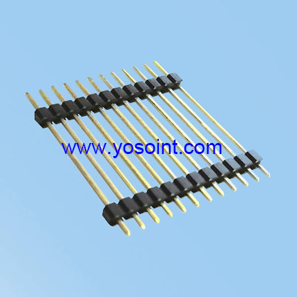 2.54mm Pin Header H2.5 Single Row Dual plastic Straight DIP Type
