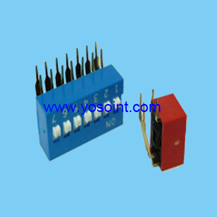 2.54mm pitch DIP switch slide type right angle