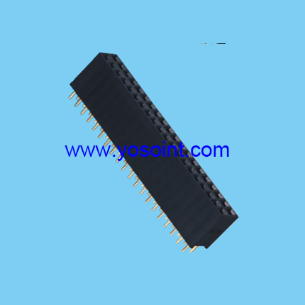 2.54mm Female Header H11.0 Dual rows Straight DIP