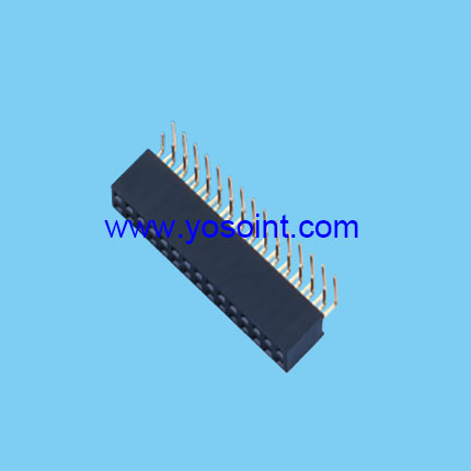 2.54mm Female Header H5.7 Dual rows Right angle