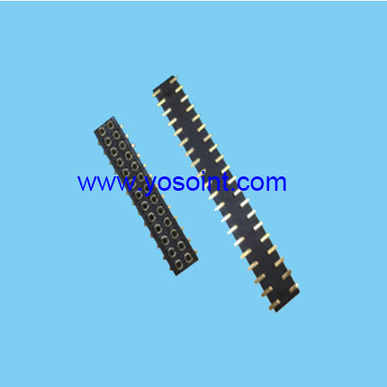 2.54mm Female Header H6.0 W5.8 SMT and Dual Row