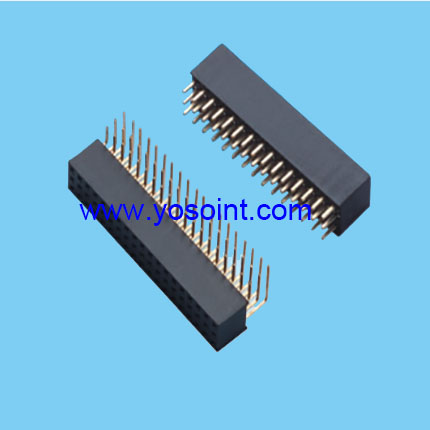 2.54mm Female Header H7.1mm triple row Right angle