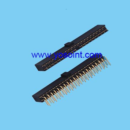 2.54mm Female header H8.5mm Dual rows DIP/RA Type block empty pin half bump