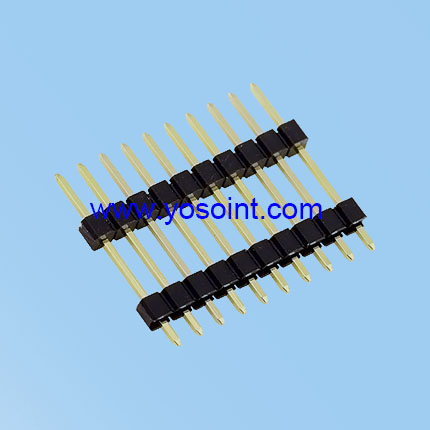 2.54mm Pin Header H1.5 Single Row Dual plastic straight solder