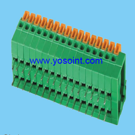 2.54mm Pitch PCB Spring Terminal Block right angle