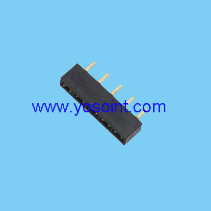 2.54mm female header H3.5 straight solder single row