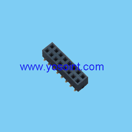 2.54mm female header H5.0mm dual row SMT
