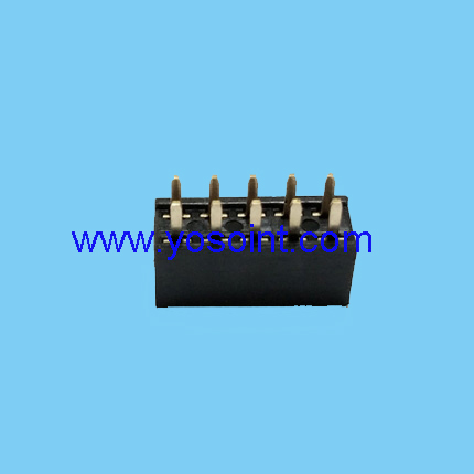 2.54mm female header H5.7mm dual row straight solder