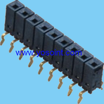 2.54mm female header H8.5mm single row   Centipede Foot Type