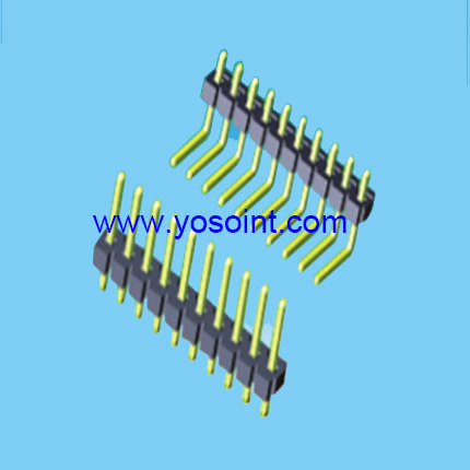 3.96mm Pin Header H3.2 Single Row right angle