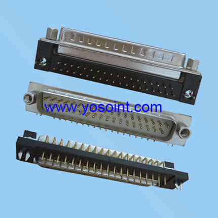 DP D-SUB Connector female and Male Machine Pin Fork Lock PCB Type Right angle