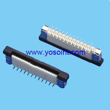 FPC connector 0.5mm pitch Surface mount-perpendicular Dislocation feet