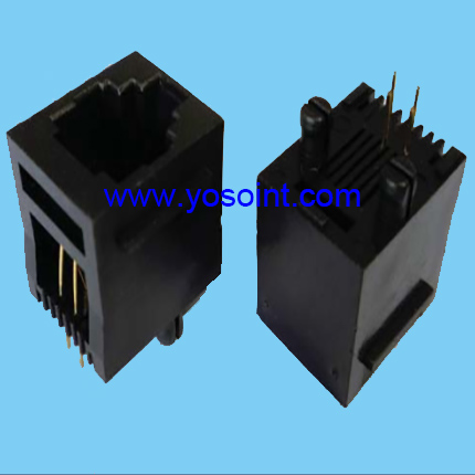 RJ45 connector 4P4C 6P6C 8P8C H16.38 straight solder without shield