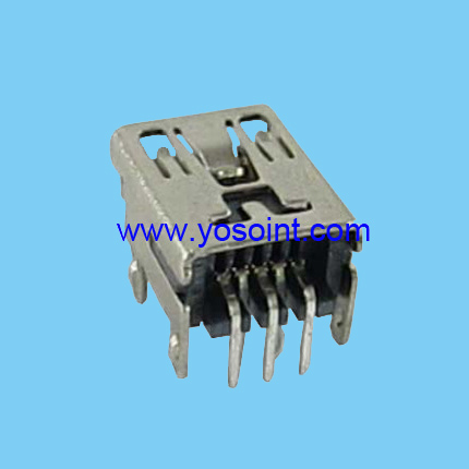 USB Connector mini USB 5P Female B Type Right-angle